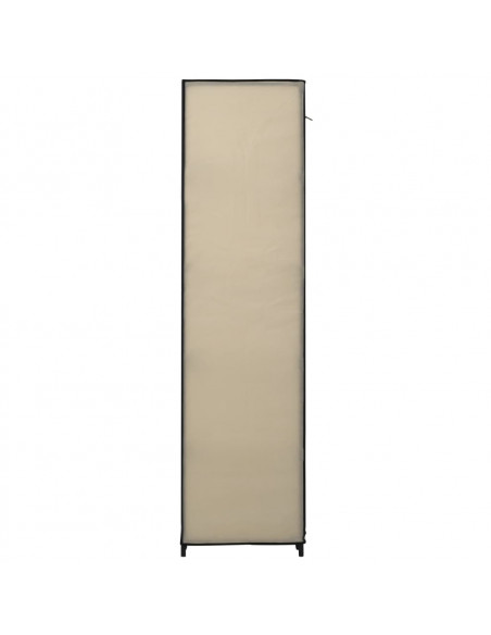 Armadio Pieghevole Crema 110x45x175 cm in Tessuto