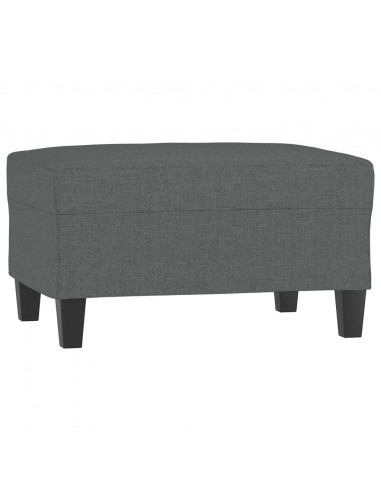 Poggiapiedi Grigio Scuro 70x55x41 cm in Tessuto