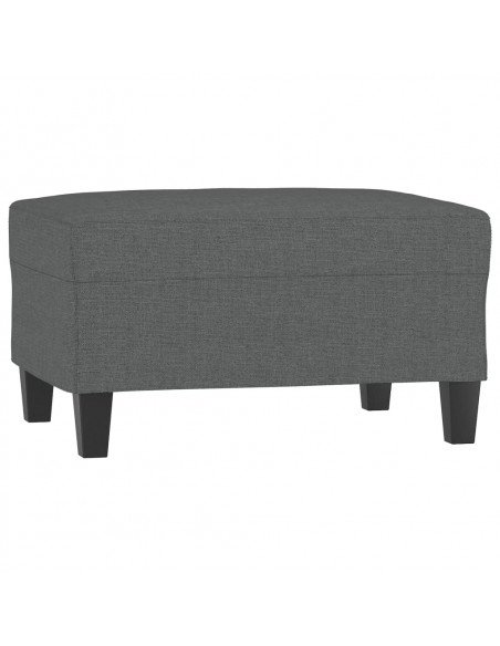 Poggiapiedi Grigio Scuro 70x55x41 cm in Tessuto
