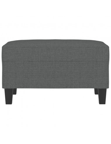 Poggiapiedi Grigio Scuro 70x55x41 cm in Tessuto