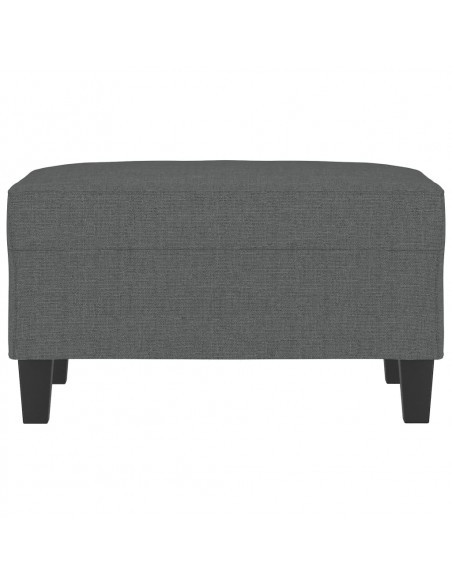 Poggiapiedi Grigio Scuro 70x55x41 cm in Tessuto