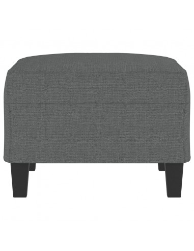 Poggiapiedi Grigio Scuro 70x55x41 cm in Tessuto