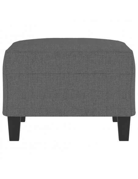 Poggiapiedi Grigio Scuro 70x55x41 cm in Tessuto