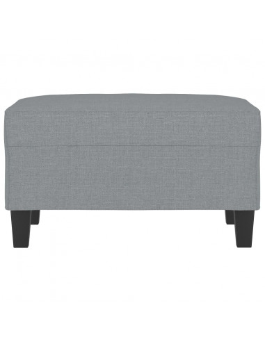 Poggiapiedi Grigio Chiaro 70x55x41 cm in Tessuto