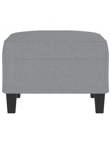 Poggiapiedi Grigio Chiaro 70x55x41 cm in Tessuto
