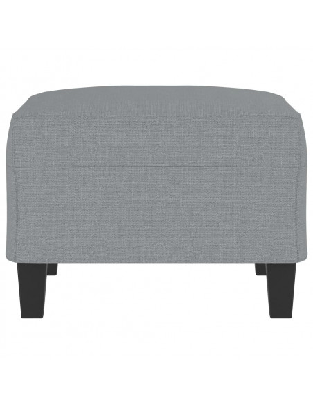 Poggiapiedi Grigio Chiaro 70x55x41 cm in Tessuto