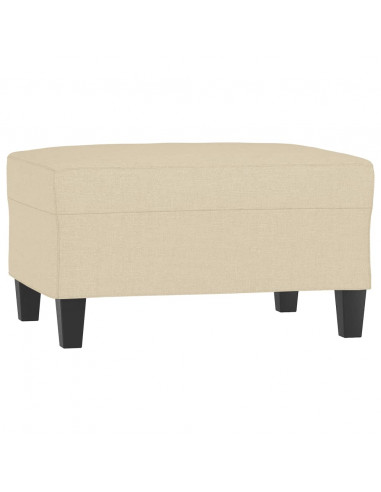 Poggiapiedi Crema 70x55x41 cm in Tessuto