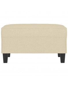 Poggiapiedi Crema 70x55x41 cm in Tessuto 2