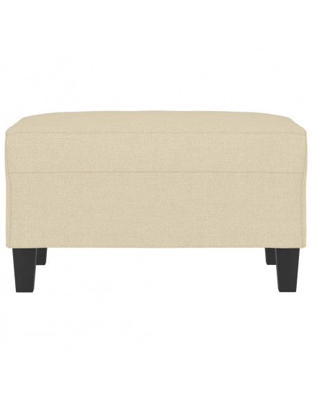 Poggiapiedi Crema 70x55x41 cm in Tessuto