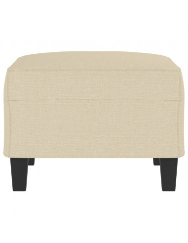 Poggiapiedi Crema 70x55x41 cm in Tessuto