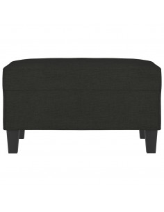 Poggiapiedi Nero 70x55x41 cm in Tessuto 2