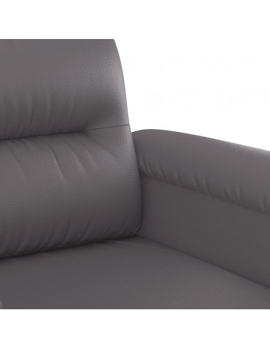 Divano a 2 Posti Grigio 120 cm in Similpelle