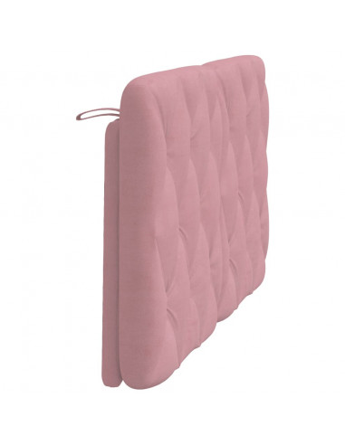 Cuscino Testiera Rosa 140 cm in Velluto