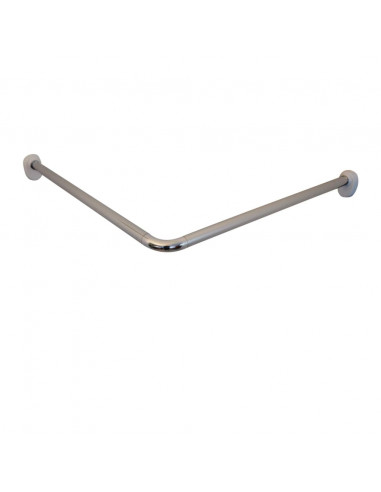 RIDDER Bastone Angolare per Tenda Doccia Cromato 90x90x2,5 cm