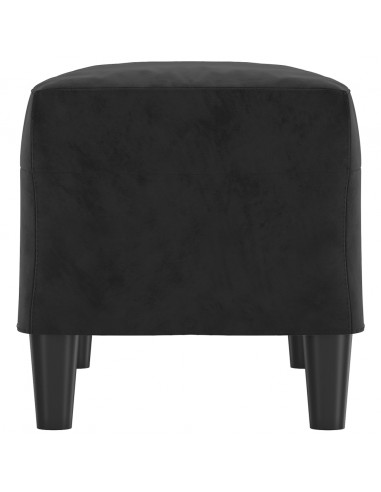 Panca Nera 70x35x41 cm in Velluto
