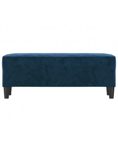 Panca Blu 100x35x41 cm in Velluto