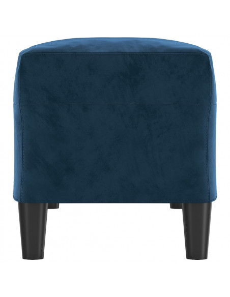 Panca Blu 100x35x41 cm in Velluto