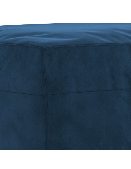 Panca Blu 100x35x41 cm in Velluto