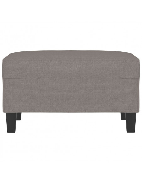 Poggiapiedi Tortora 70x55x41 cm in Tessuto