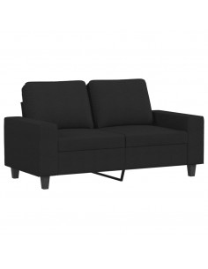 Set d Divani 3 pz Nero in Tessuto 2