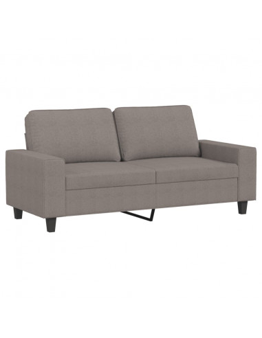 Set di Divani 3 pz Tortora in Tessuto