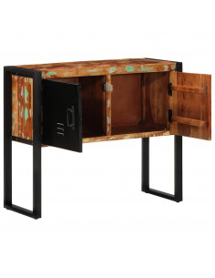 Tavolo Consolle Multicolore 90x35x75 cm Legno Massello Recupero