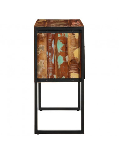 Tavolo Consolle Multicolore 90x35x75 cm Legno Massello Recupero
