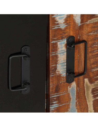 Tavolo Consolle Multicolore 90x35x75 cm Legno Massello Recupero