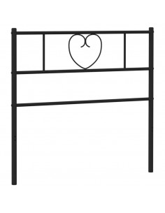 Testiera di Ricambio in Metallo Nero 90 cm 2