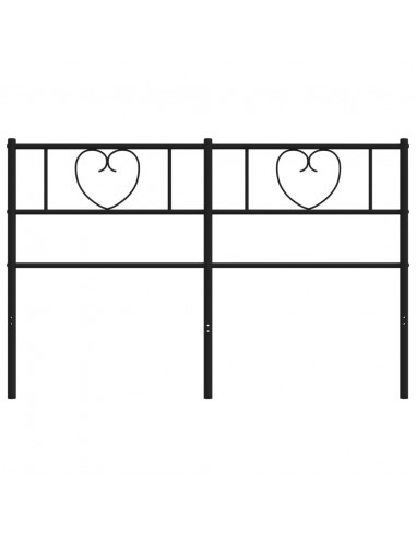 Testiera di Ricambio in Metallo Nero 160 cm
