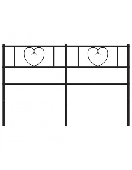 Testiera di Ricambio in Metallo Nero 160 cm