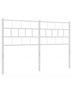 Testiera in Metallo Bianco 135 cm