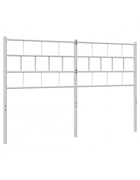 Testiera in Metallo Bianco 135 cm