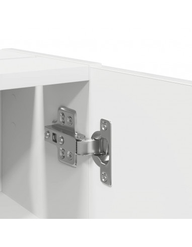 Mobile da Bagno con Portarotolo Bianco 20,5x22x72 cm