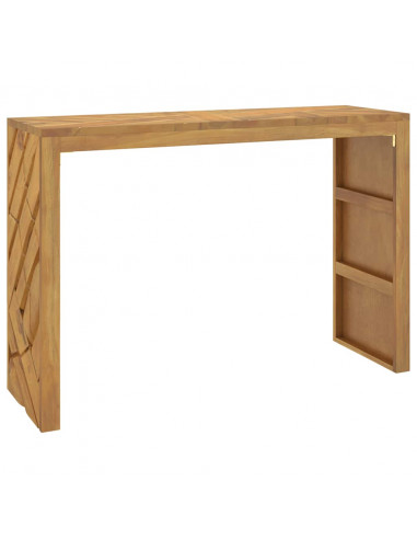 Tavolo Consolle 110x35x75 cm in Legno Massello di Teak