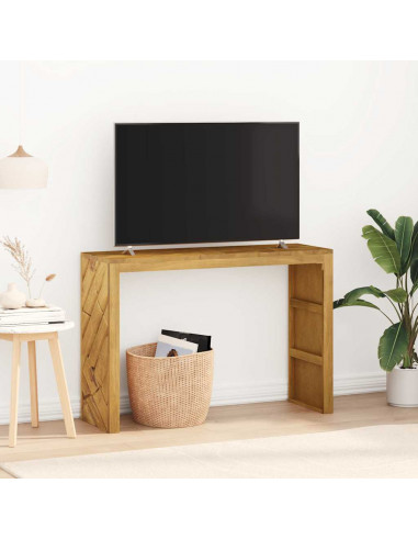 Tavolo Consolle 110x35x75 cm in Legno Massello di Teak