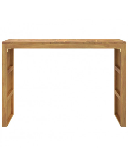 Tavolo Consolle 110x35x75 cm in Legno Massello di Teak