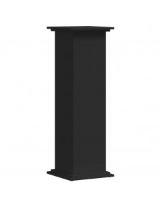 Supporto per Piante Nero 33x33x100 cm in Truciolare