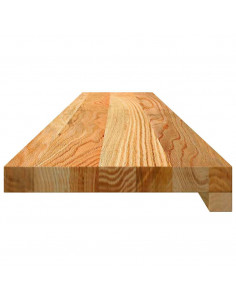 Davanzali 2 pz Marrone Chiaro 110x20x2cm Legno Massello Rovere