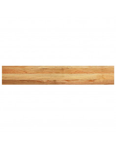 Davanzali 2 pz Marrone Chiaro 120x20x2cm Legno Massello Rovere