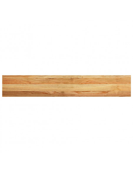 Davanzali 2 pz Marrone Chiaro 120x20x2cm Legno Massello Rovere
