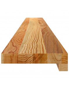 Davanzali 2 pz Marrone Chiaro 140x15x2 cm Legno Massello Rovere