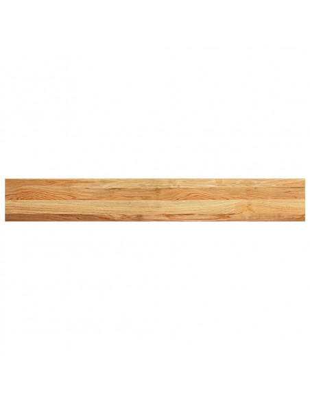 Davanzali 2 pz Marrone Chiaro 140x20x2cm Legno Massello Rovere