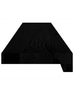 Davanzali 2 pz Marrone Scuro 100x15x2 cm Legno Massello Rovere