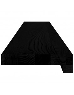 Davanzali 2 pz Marrone Scuro 110x15x2 cm Legno Massello Rovere