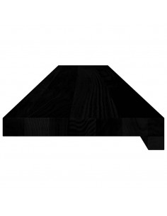 Davanzali 2 pz Marrone Scuro 110x20x2 cm Legno Massello Rovere