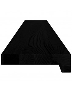 Davanzali 2 pz Marrone Scuro 120x15x2 cm Legno Massello Rovere