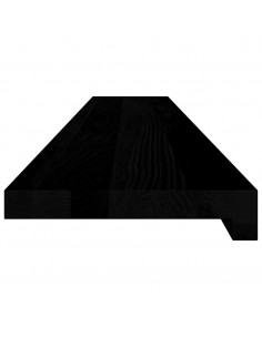 Davanzali 2 pz Marrone Scuro 120x20x2 cm Legno Massello Rovere