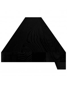 Davanzali 2 pz Marrone Scuro 140x15x2 cm Legno Massello Rovere