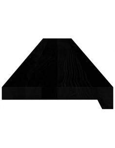 Davanzali 2 pz Marrone Scuro 140x20x2 cm Legno Massello Rovere